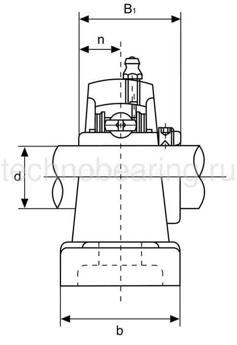 Корпус подшипника (черн. пласт.) UCP209PLTBCORPO ISB