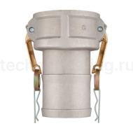 Камлок алюминиевый тип С, розетка с хвостовиком 8", TL800CAL TITAN LOCK