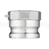Камлок нержавеющий тип A ниппель, внутр. резьба BSP 5", AISI304, TL500ASS TITAN LOCK