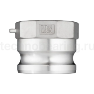 Камлок нержавеющий тип A ниппель, внутр. резьба BSP 5", AISI304, TL500ASS TITAN LOCK