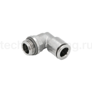 Фитинг цанговый угловой 16 мм, наруж. резьба 1/2", нерж.сталь, тип PL, TLP-PL16-04SS TITAN LOCK