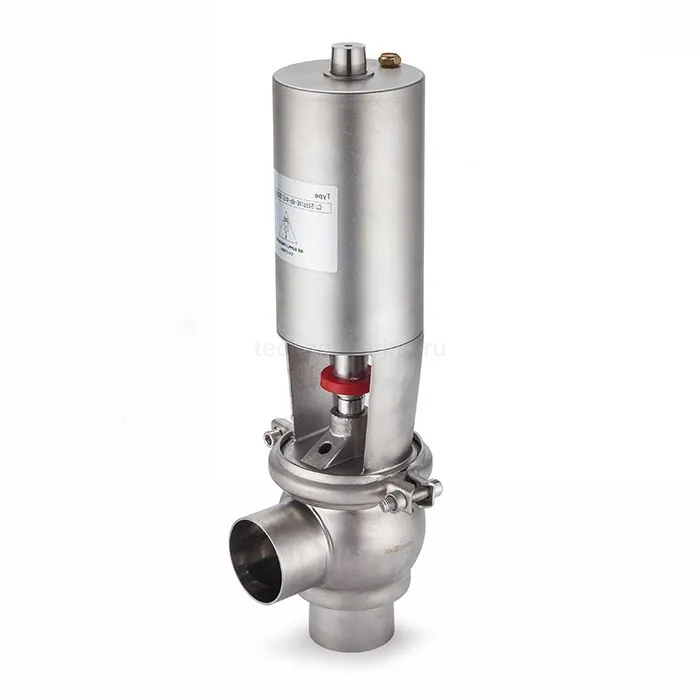Односедельный клапан отсечной с пневмоприводом, нерж. под приварку, DN50, тип 20, TL50OSVP-20-WD TITAN LOCK