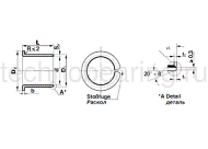 Втулка скольжения с фланцем KF1217SF1SN (PCMF121417E) ISB