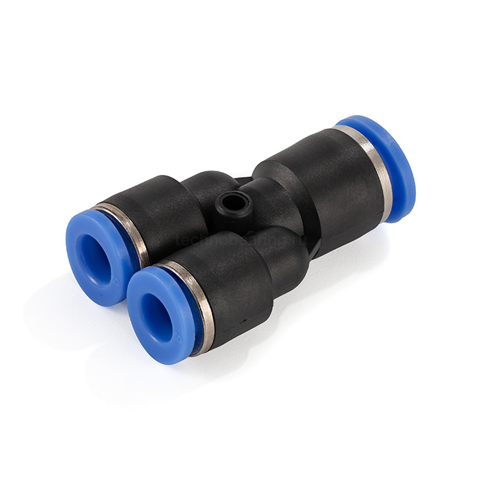 Фитинг-переходник цанговый Y-образный, 6-4-4 мм, пластик, тип PW, TLP-PW6-4 TITAN LOCK