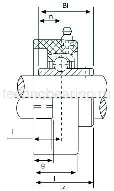 Корпус подшипника (черн. пласт.) UCFL205PLTNCORPO ISB