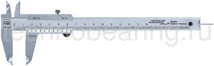 Штангенциркуль нониусный стандартный 0 - 150 мм, 0.02 мм 00530110 Tesa