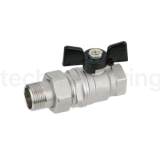 Кран шаровый с американкой полнопроходной, НР-ВР, 3/8 нерж. 304, TLBVAF3/8 TITAN LOCK