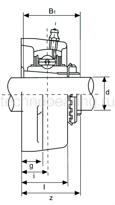 Подшипниковый узел UKFL205 ISB