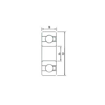 Подшипник 608 POMGLASS ISKRA