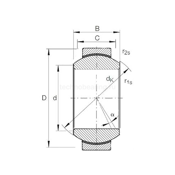 Подшипник GE15UK TECHNIX