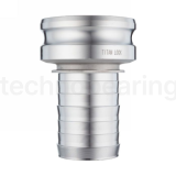 Камлок алюминиевый тип E, 4", ниппель с хвостовиком под рукав 3", TL4030EAL TITAN LOCK