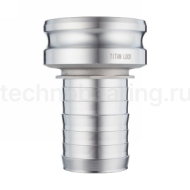 Камлок алюминиевый тип E, 4", ниппель с хвостовиком под рукав 3", TL4030EAL TITAN LOCK