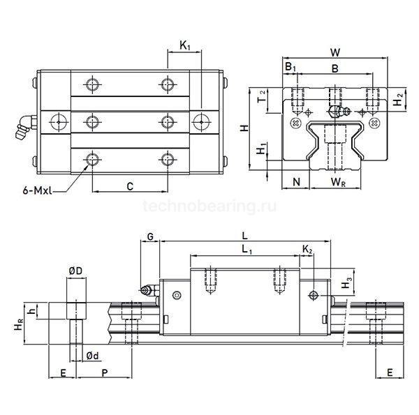 Каретка RGH55HAZAH ISKRA