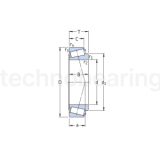 Подшипник 30216  SKF
