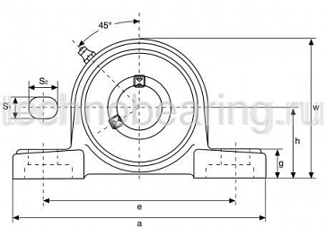 Подшипниковый узел UCP205 TECHNIX