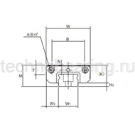 Каретка SRS-12-M-UU (CK-GK) THK