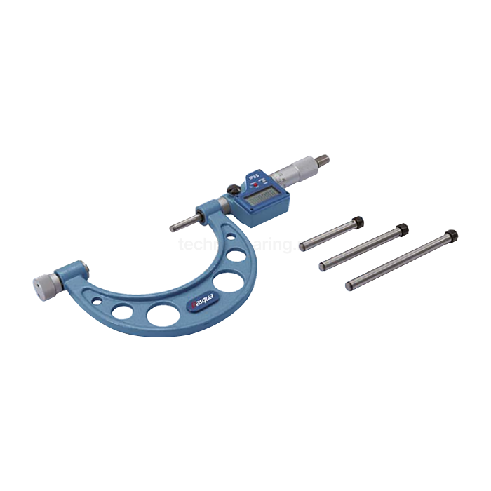 Микрометр цифровой IP65 со сменными пятками 0-100мм/4", 4706-0001 Dasqua