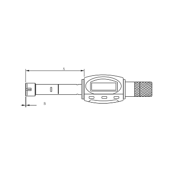 Нутромер цифровой трёхточечный IP65 16-20мм, без удлинителя, 4711-7305 Dasqua