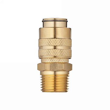1/2in, БРС серия D, ISO 6150 B, розетка, нар.резьба, латунь TL4DFS-B TITAN LOCK