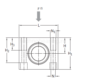 Линейный подшипник в сборе с корпусом LTCD 40 D-2LS SKF