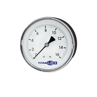 Манометр стандартный пластиковый, 16/0,2 Бар, корп.100мм, креп.сзади 1/2, TLPPG100B1/2 TITAN LOCK