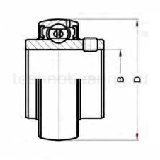 Высокотемпературный корпусной подшипник UC211 BHTS ZZ 280° BECO