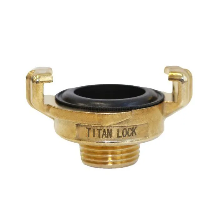 Универсальное соединение для воды NEPTUN (GEKA) с наружной резьбой BSP 1", латунь, TLNPM1-BR TITAN LOCK