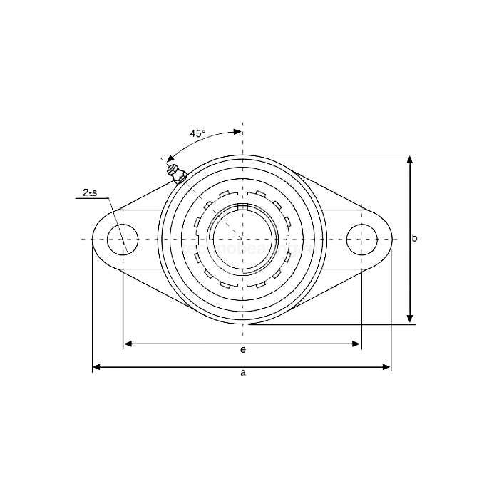 Подшипниковый узел UKFL205+H2305 FKD