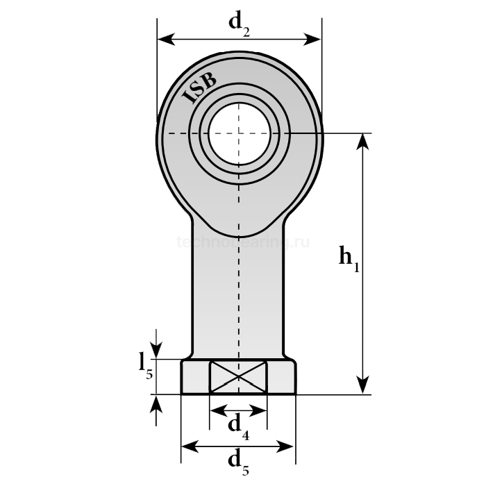 Шарнирный наконечник TSF8R ISB