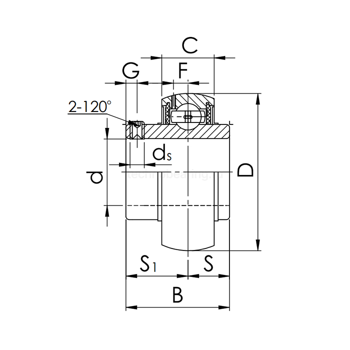 Подшипник UC209 ISKRA