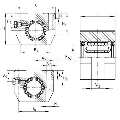 Подшипниковый узел KGHK30-B-PP-AS INA — детальное фото 1