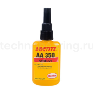 Клей акриловый УФ отверждения, средней вязкости, оптически прозрачный, 50 мл, AA 350 Loctite