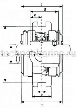 Подшипниковый узел UCT205 TECHNIX
