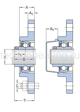 Подшипниковый узел UCFL204 SKF