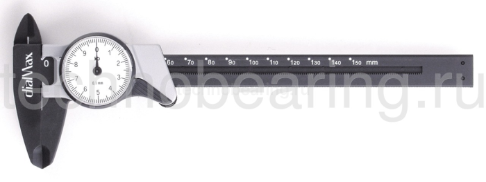 Штангенциркуль стрелочный пластиковый DialMax 0.01 мм, 0 - 150 мм 837.205 
