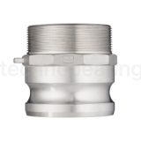 Камлок нержавеющий тип F ниппель, наруж. резьба BSP 4", AISI316, TL400FSS316 TITAN LOCK