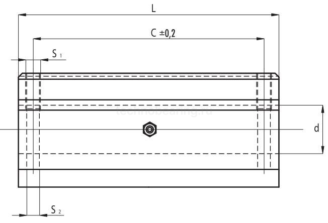 Линейный подшипник в сборе с корпусом SCW08UUAS NBS — детальное фото 1