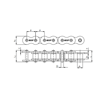 Цепь однорядная 08A-1/ASA40 (PHC 40-1X5MTR) SKF