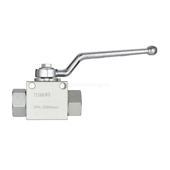 Гидравлический шаровой кран, 1/4", типа ВР-ВР, с креп. отв., сталь TLHYDV1/4F TITAN LOCK — детальное фото 2