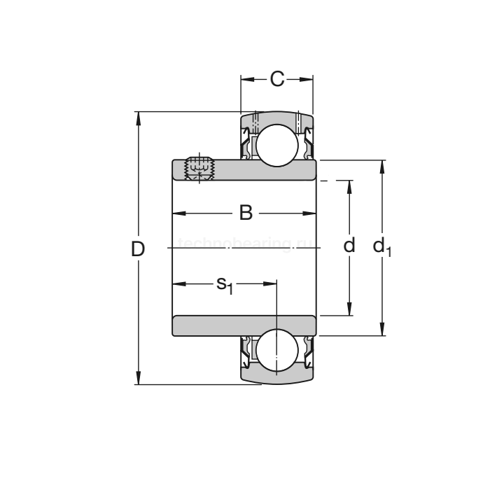 Подшипник YAT204 SKF — детальное фото 1