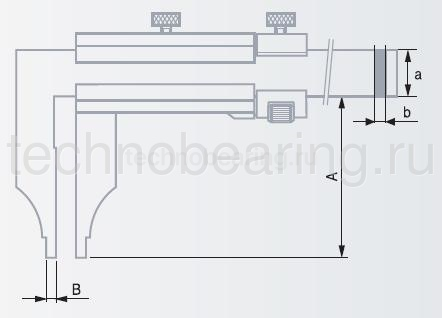 Штангенциркуль нониусный со скругленными поверхностями губок для измерения внутренних размеров 0 - 200 мм, 0.02 мм 00510601 Tesa