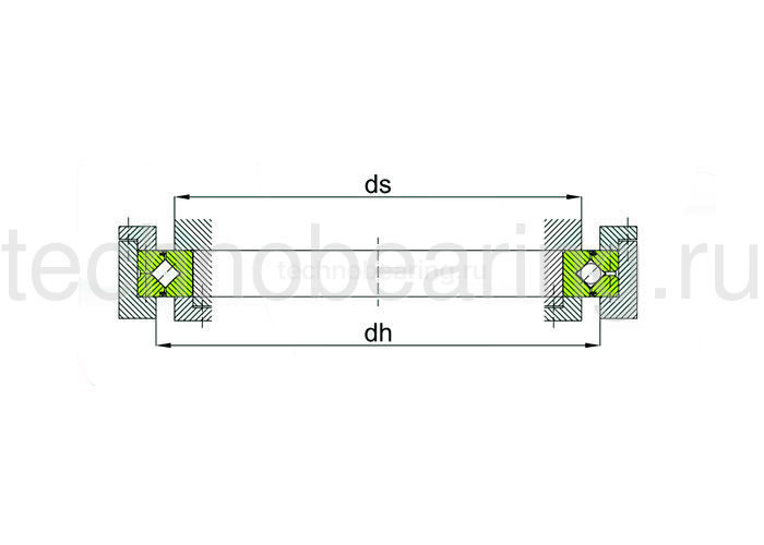 ОПУ серия с перекрестными роликами для точности вращения RB14025 ISB — детальное фото 2