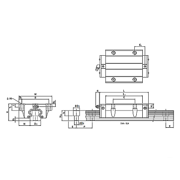 Каретка SLA25P1N (HGW25HA) ISB Linear