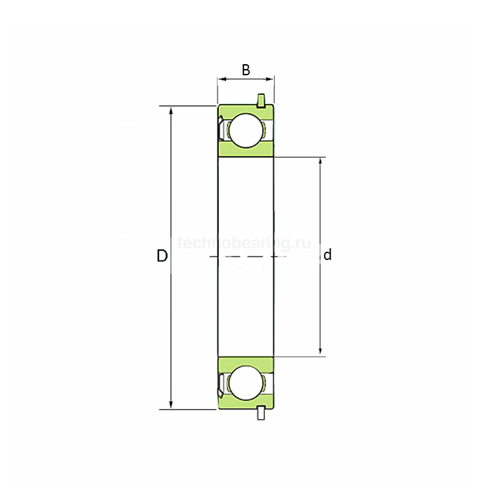 Подшипник 6306-ZNR ZWZ