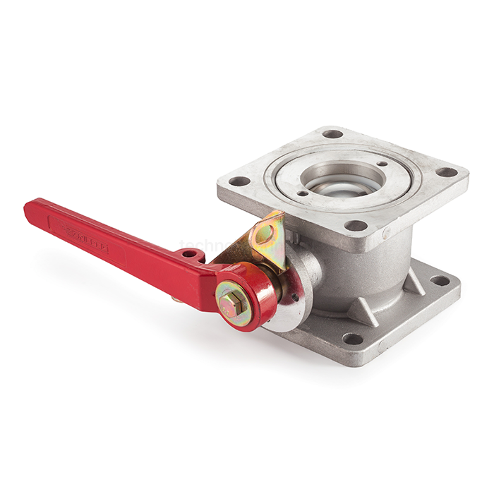 Кран шаровый для бензовоза, квадратный фланец, алюм., DN100, TL400BVSF-AL TITAN LOCK — детальное фото 2