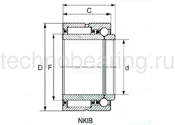 Подшипник NKIB5909 NBS (ISB)