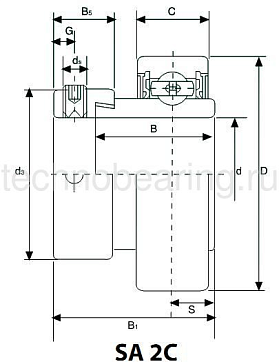 Подшипник SA8SENZAFORO+IR ISB