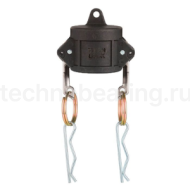 Камлок полипропиленовый тип DC, заглушка для ниппеля 2 1/2", TL250DCPP TITAN LOCK