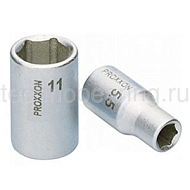 1/4" торцевая головка шестигранник, 7 мм 23716 Proxxon