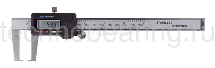 Штангенциркуль цифровой для измерения внешних канавок 0.01 мм, 0 - 150 мм Filetta